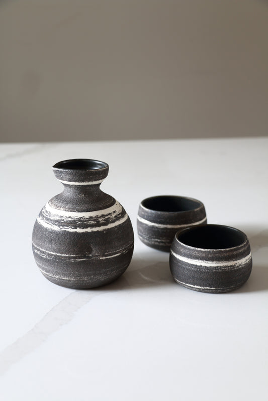 Meta-Morphic Sake Set  •  Black  •  White