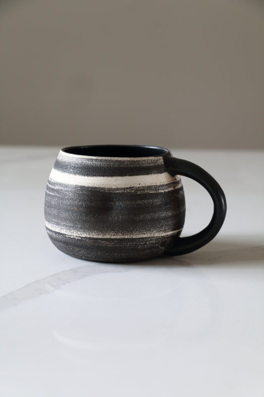 Meta-Morphic Pebble Mug  •  Black  •  16oz